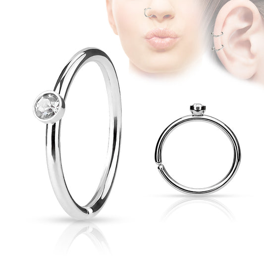 MICRO CRYSTAL NOSE RING - 8MM