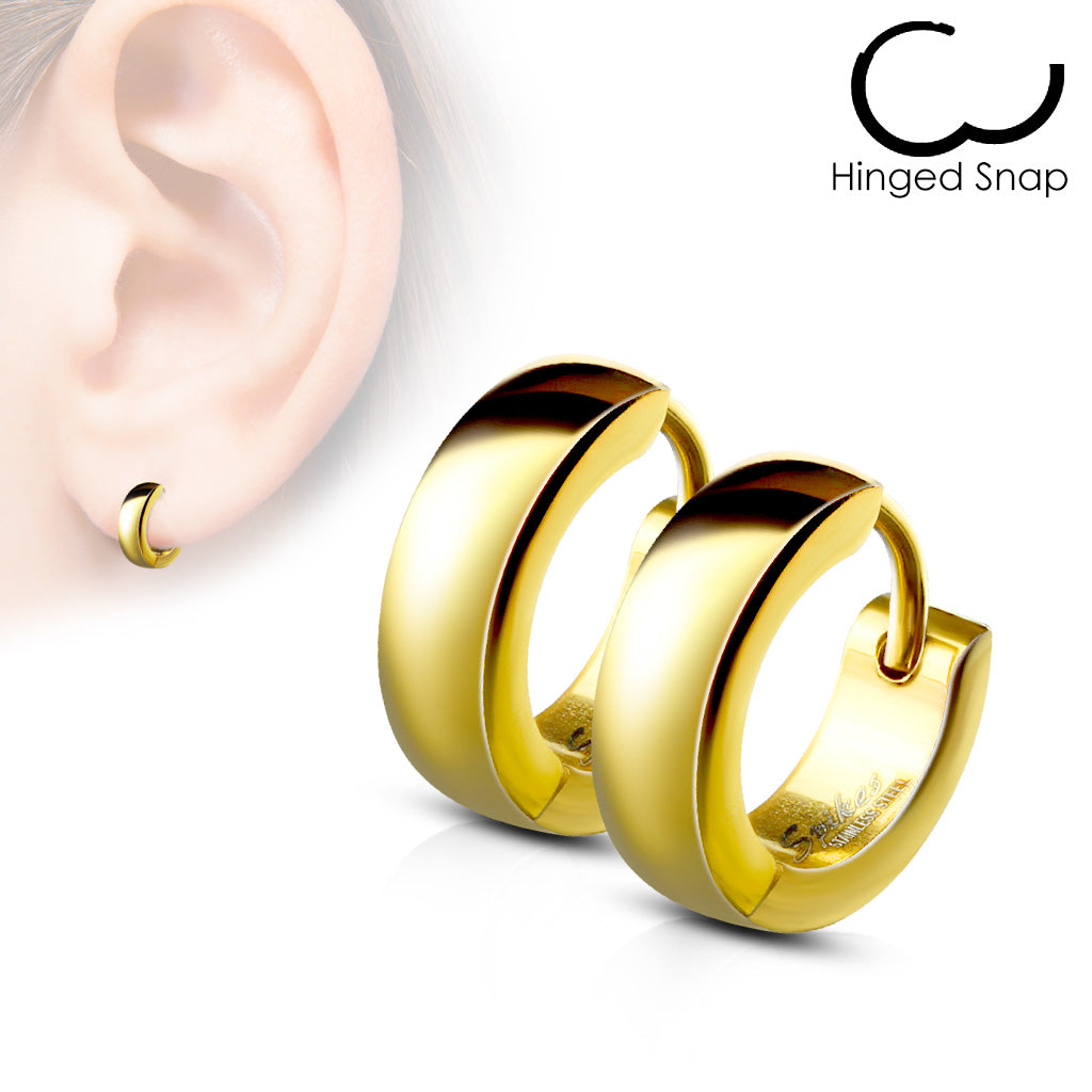 CHUNKY MINI HUGGIE HOOPS - 8MM