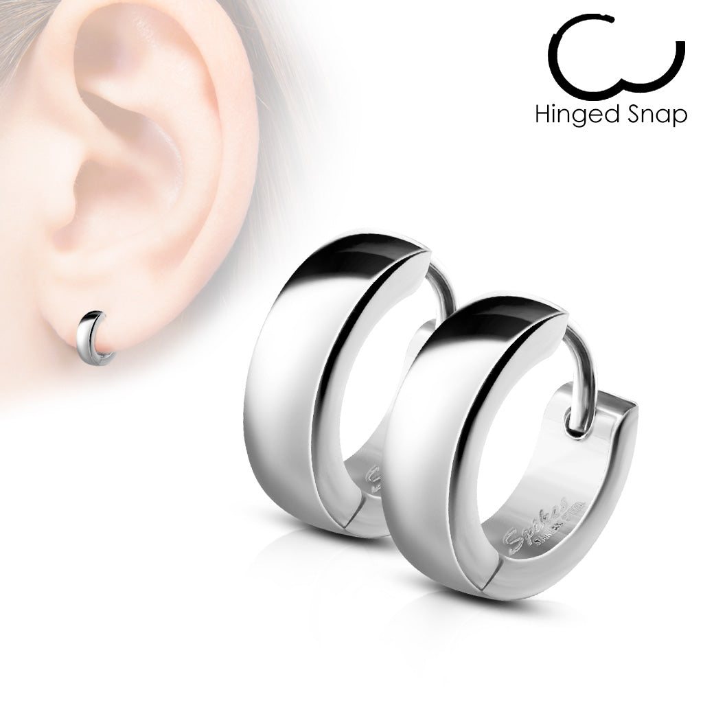 CHUNKY MINI HUGGIE HOOPS - 8MM