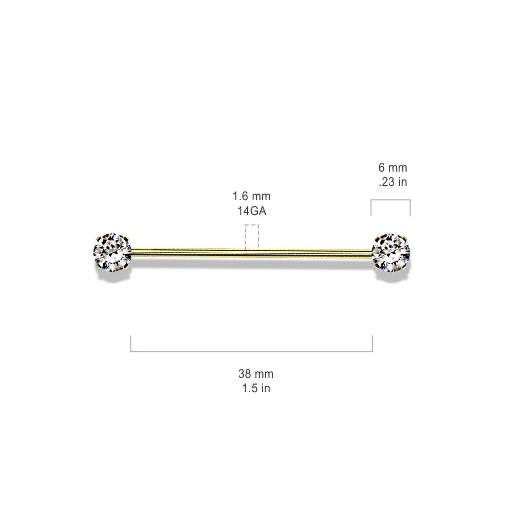 CRYSTAL JEWELLED INDUSTRIAL SURFACE BAR