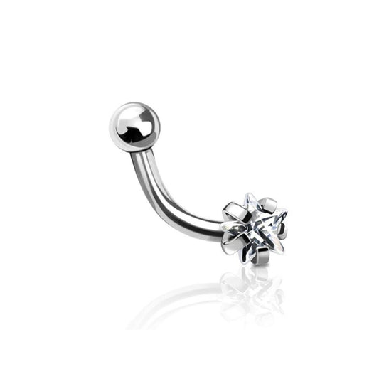 DAINTY STAR CURVED 8MM BARBELL