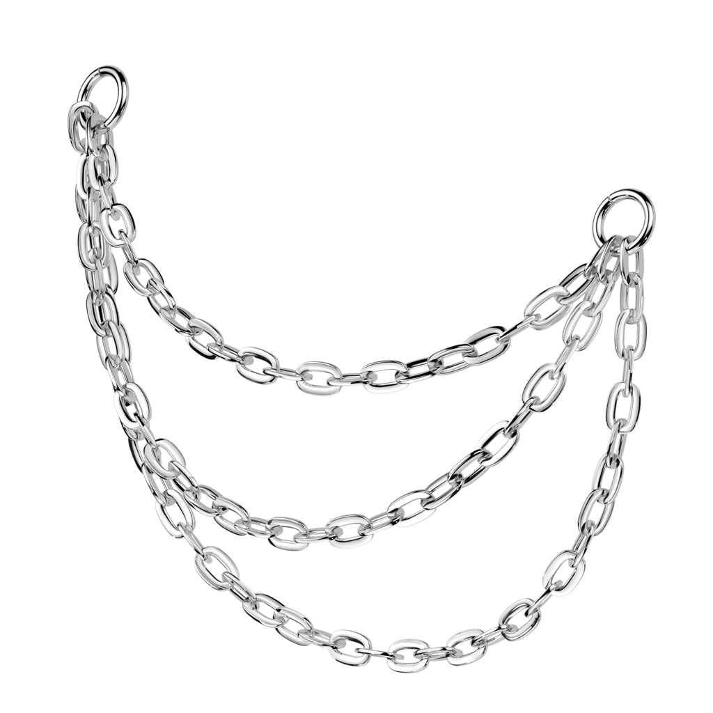 TITANIUM TRIPLE CHAIN 30MM CONNECTOR