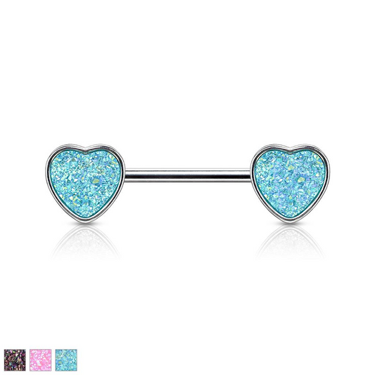 DRUZY LOVE HEART NIPPLE BAR