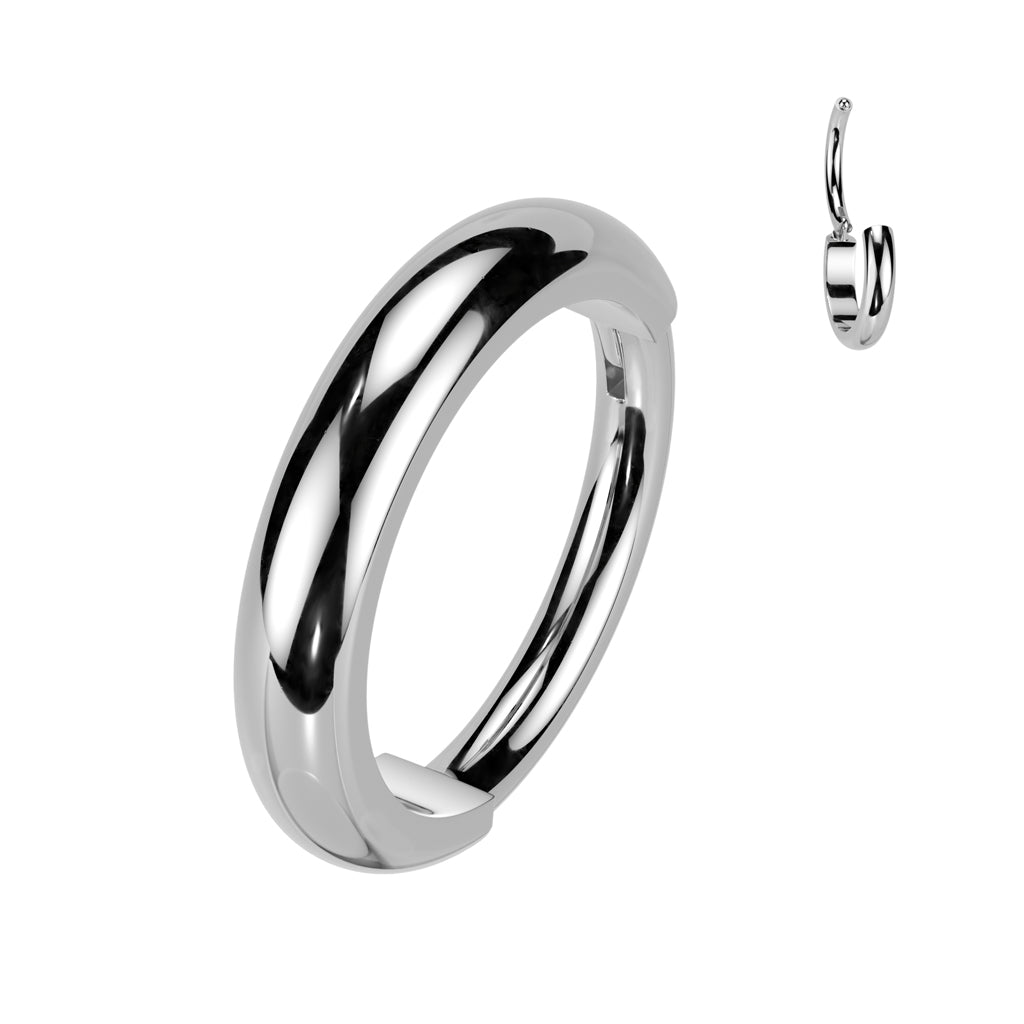 TITANIUM CHUNKY DOME 6MM HOOP - 20 GAUGE