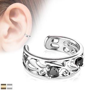 ENCHANTED JEWELLED FILIGREE EAR CUFF - NON PIERCING