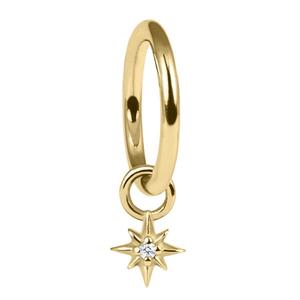 NORTHERN CRYSTAL STAR CHARM HOOP FOR ROOK, HELIX & MORE