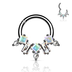 AURORA & CRYSTAL MULTI FAN HOOP - 8MM