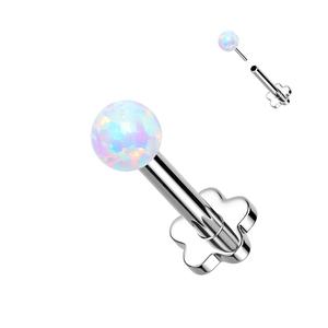 TITANIUM OPAL TOP THREADLESS LABRET