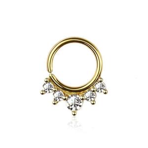 PRINCESS CROWN BENDABLE HOOP FOR SEPTUM / DAITH 8MM